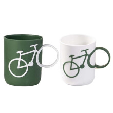 Lwaviwer Creatives Bicycle Toothbrush Cup, Mouthwash Cup 2 Pack