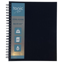 Tonic-Art Spiral Hardcover Sketchbook 8.5"X11"-65lb, 110 Sheets