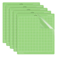 Contencinty 5Pcs Cutting Mat Light Grip for One/Air/Explore Air2&Air 3 /Maker&Maker 3,Quilting Cutting Mats 12X12 Inch-Green