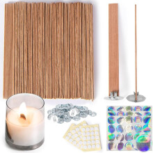 Restikiant Candle Wick,Thicken Wood Wicks for Candles-Long Lasting Flame-Easily Burn,Candle Cores for Candle Making