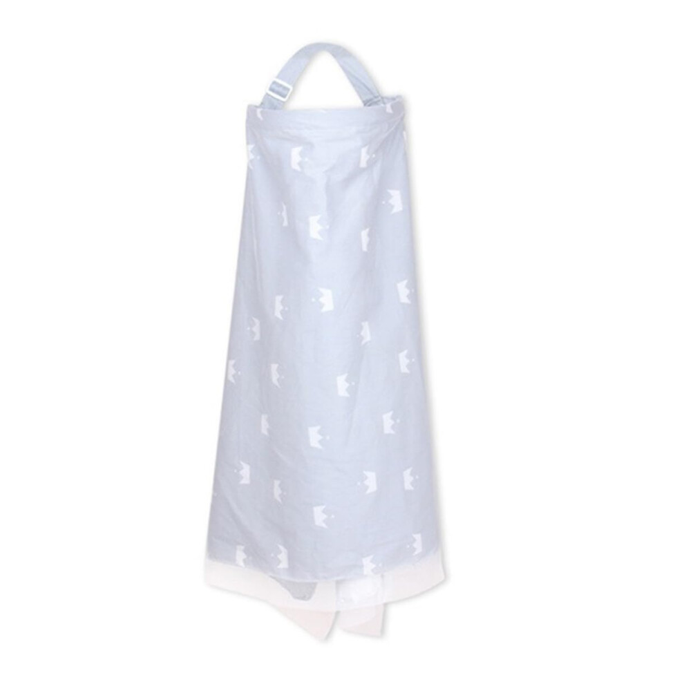 Breastfeeding Cover for Mom, Breathable Cotton Nursing Cover with Adjustable Strap and Neckline View