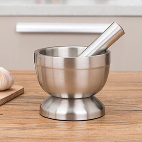 Stainless Steel Mortar and Pestle (Small) 1