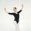 Damen Ballettanzug Langarm Schwarzer Stretchiger Baumwoll-Body 8