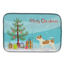 Caroline's Treasures CK3530DDM Chihuahua Christmas Tree Dish Drying Mat, Polyester Felt, Multicolor