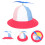 3Pièces Chapeaux Été Enfants Multicolores Large Confortable 10
