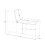 RiverRidge Home Storage Bench, MDF, White with Golden Yellow Bins 4