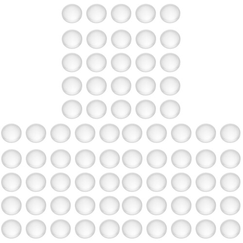 150Pièces Cabochons Verre Plat Pour Artisanaux DIY 1