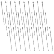 Maxmoral 30PCS Stainless Steel Wax Sticks, Wax Accessories Spoon, Concentrate Carving Tool Wax Carving Tools, for Wax Accessories Spoon Stick Easy to