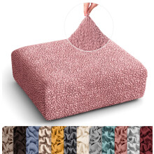 Couch Cushion Cover - Sofa Cushion Cover - T-Cushion & Box Cushion Slipcover - 1-Piece Form Fit - Replacement Sofa Cushion Protector - Stretch Seatin