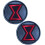 Heiorpai 2Pcs M-Arvel Comics Black Widow Patch Embroidered Decorative Hook and Loop Fasteners Backing Patch 1