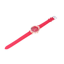 2Pcs Women Quartz Watch Glittering Wristwatch Red Blue