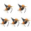 5Pcs Halloween Headband Set With Tiny Witch Hat For Cosplay Party 2