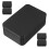 15Pcs Black Iron Trading Card Storage Box Compact Tin Holder 1