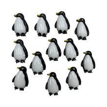 AMOBESTER Penguin Resin Charms Cute Animal Penguin Flatback Resin Buttons Decoden Embellishments for DIY Craft Making and or Phonecover Scrapbooking