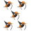 5Pcs Halloween Headband Set With Tiny Witch Hat For Cosplay Party 8
