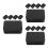 15Pcs Black Iron Trading Card Storage Box Compact Tin Holder 7