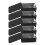 15Pcs Black Iron Trading Card Storage Box Compact Tin Holder 3