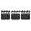 15Pcs Black Iron Trading Card Storage Box Compact Tin Holder 9