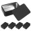 15Pcs Black Iron Trading Card Storage Box Compact Tin Holder 2