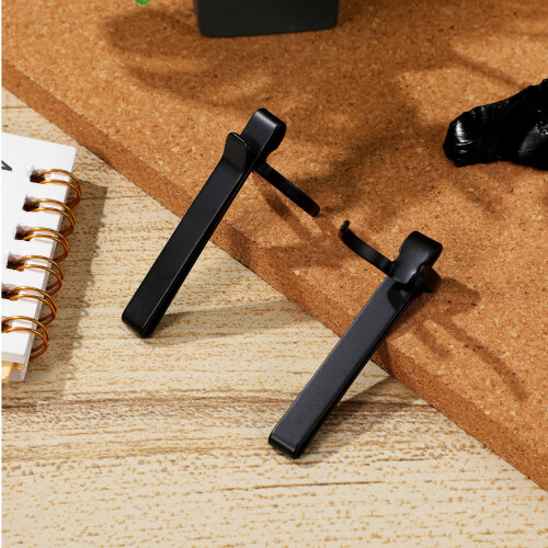 8Pcs Adjustable Black Metal Flashlight Waist Clips for Secure Carry 2
