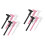 Set Of 2 Eyebrow Shaper Tool High Light Eyebrows Pink Plastic Ruler 4
