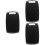 3Pcs Multipurpose Black Plastic Cutting Boards for Meat and Vegetables 8