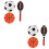 4Sets Kids Toy Balls Durable Lightweight Inflatable for Active Play 6