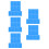 50Pcs Blue PP Child Desk Board for Writing Practice Exam Study 9