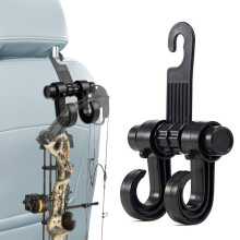 Bow Hanger Vehicle Headrest Mount for Secure Archery Bow Storage in Cars Trucks and SUVs