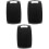 3Pcs Multipurpose Black Plastic Cutting Boards for Meat and Vegetables 5