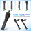 8Pcs Adjustable Black Metal Flashlight Waist Clips for Secure Carry 6