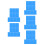 50Pcs Blue PP Child Desk Board for Writing Practice Exam Study 8