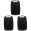 3Pcs Multipurpose Black Plastic Cutting Boards for Meat and Vegetables 4