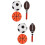 4Sets Kids Toy Balls Durable Lightweight Inflatable for Active Play 7