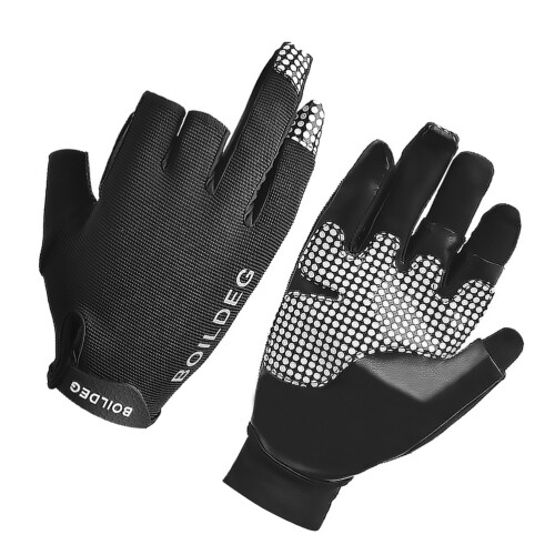 2Paires Protecteurs Uv Doigts Réfléchissants Noir