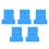 50Pcs Blue PP Child Desk Board for Writing Practice Exam Study 7