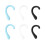 6Pairs Comfortable Silicone Earbud Covers Assorted Colors 2