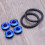 1Set Quick Release Fastener Blue Fixed Button Kit for Car Rear Bumper 4