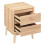 5five Abana Bedside Table with 2 Drawers in Oak Effect 4