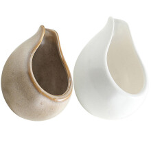 10Pcs Ceramic Gravy Boats Small Sauce Pitchers for Coffee Milk Creamer