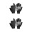2Paires Protecteurs Uv Doigts Réfléchissants Noir 6
