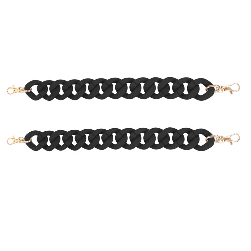 4Pcs Black Acrylic Metal Replacement Chain Strap for Shoulder Purse 2