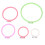 10Pcs Durable Plastic Cross Stitch Hoops for Handcraft Assorted Colors 1