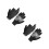 2Paires Protecteurs Uv Doigts Réfléchissants Noir 8