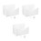 3Pcs Acrylic Mail Holder for Wall White Clear Letter Storage Organizer 5