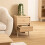 5five Abana Bedside Table with 2 Drawers in Oak Effect 6