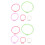 10Pcs Durable Plastic Cross Stitch Hoops for Handcraft Assorted Colors 5