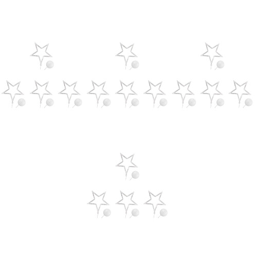 4Pcs 10 LED Christmas Lights With Suction Cup For Window Decor 2
