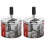 2Pcs Compact Metal Ashtray Silver Decorative for Desktop 3