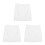3Pcs White Lace Underskirts Half Slip Skirts Soft Polyester for Women 7